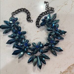 Park Lane Dazzling Blue Floral Necklace